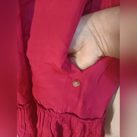 Scotch & Soda Vibrant Red Midi Dress - Picture 7 of 11